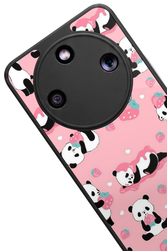 Honor Magic 8 Lite Uyumlu Panda Tasarımlı Glossy Premium Kılıf