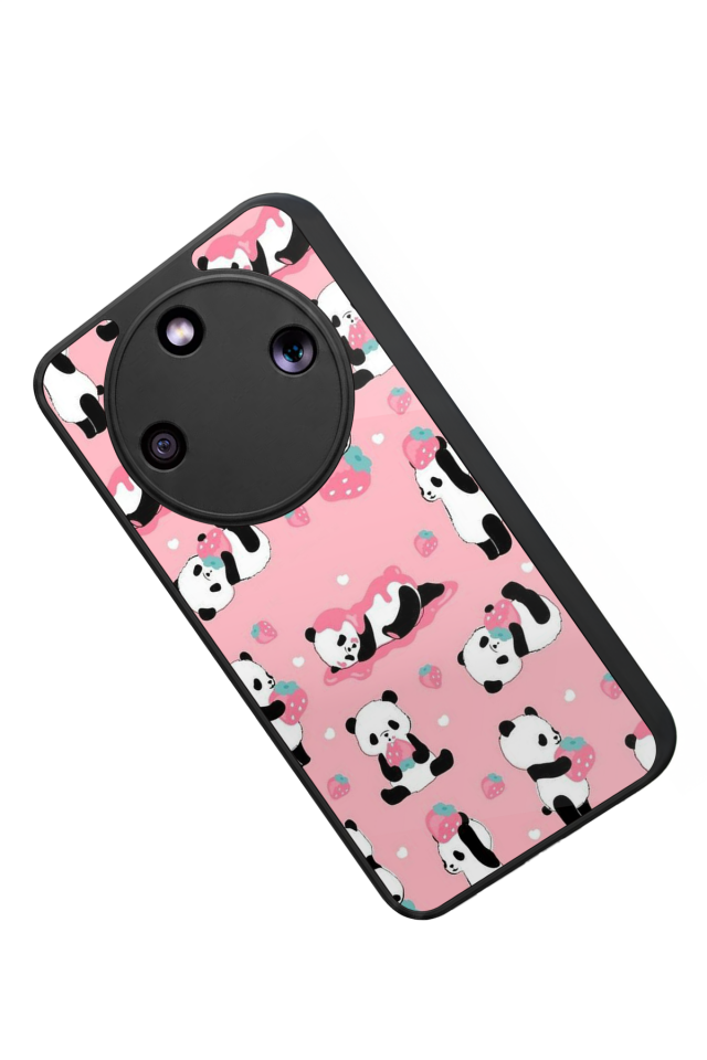 Honor Magic 8 Lite Uyumlu Panda Tasarımlı Glossy Premium Kılıf