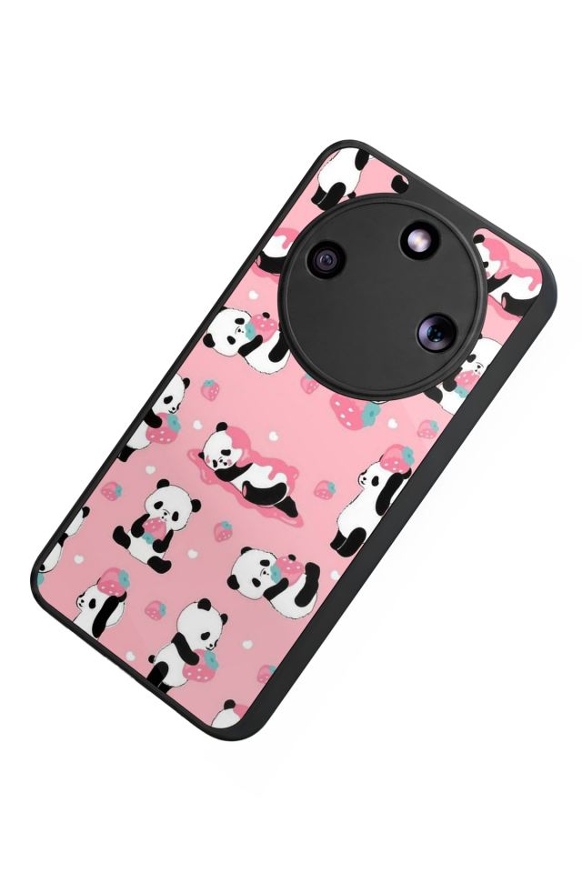 Honor Magic 8 Lite Uyumlu Panda Tasarımlı Glossy Premium Kılıf
