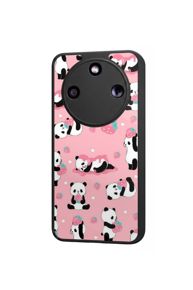 Honor Magic 8 Lite Uyumlu Panda Tasarımlı Glossy Premium Kılıf