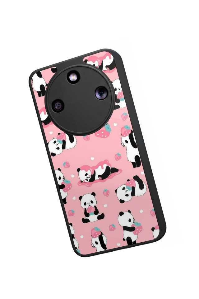 Honor Magic 8 Lite Uyumlu Panda Tasarımlı Glossy Premium Kılıf