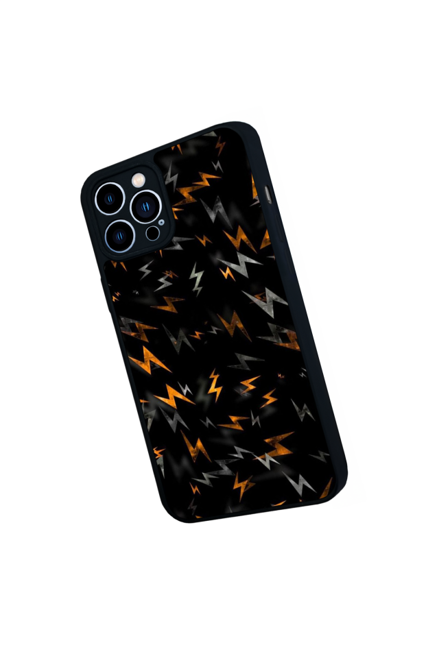 iPhone 12 Pro Max Uyumlu Simsek Tasarımlı Glossy Premium Kılıf