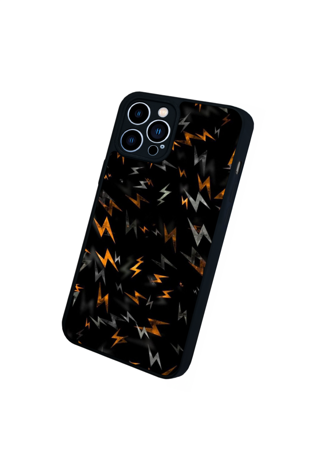 iPhone 12 Pro Max Uyumlu Simsek Tasarımlı Glossy Premium Kılıf
