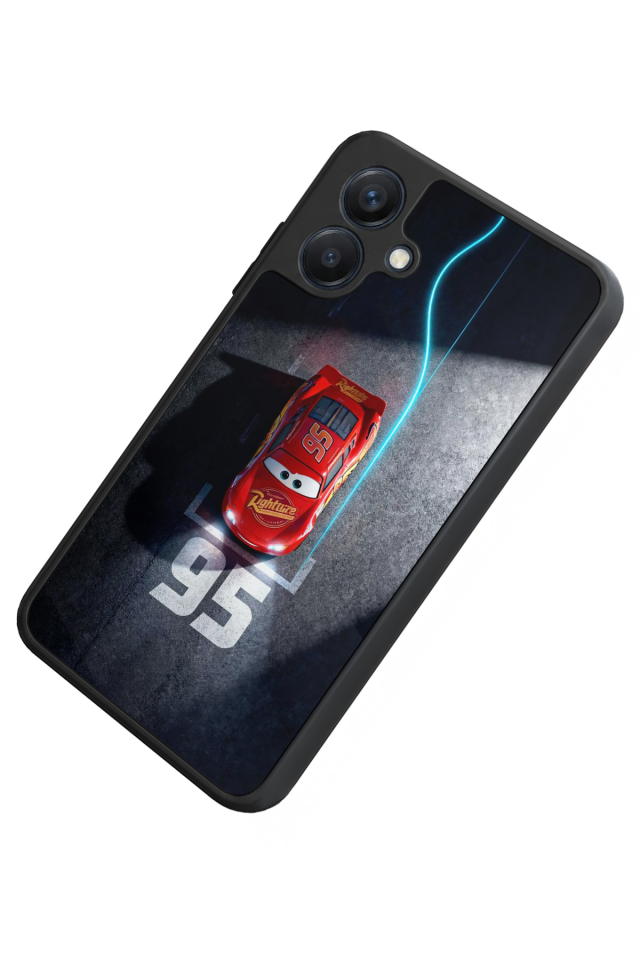 Samsung Galaxy A07 Uyumlu Şimsek McQueen Tasarımlı Glossy Premium Kılıf