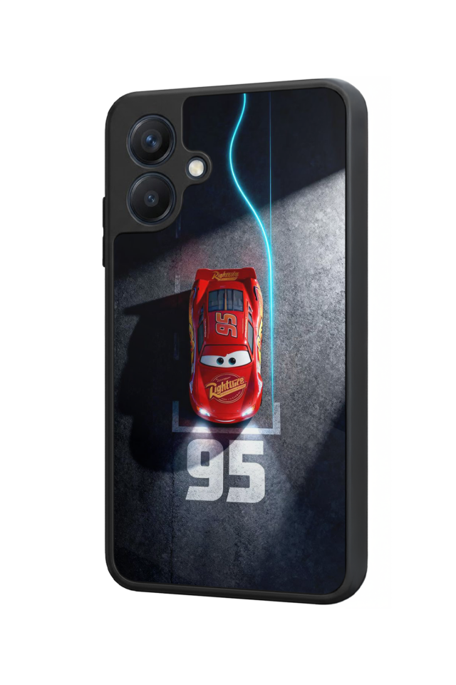 Samsung Galaxy A07 Uyumlu Şimsek McQueen Tasarımlı Glossy Premium Kılıf