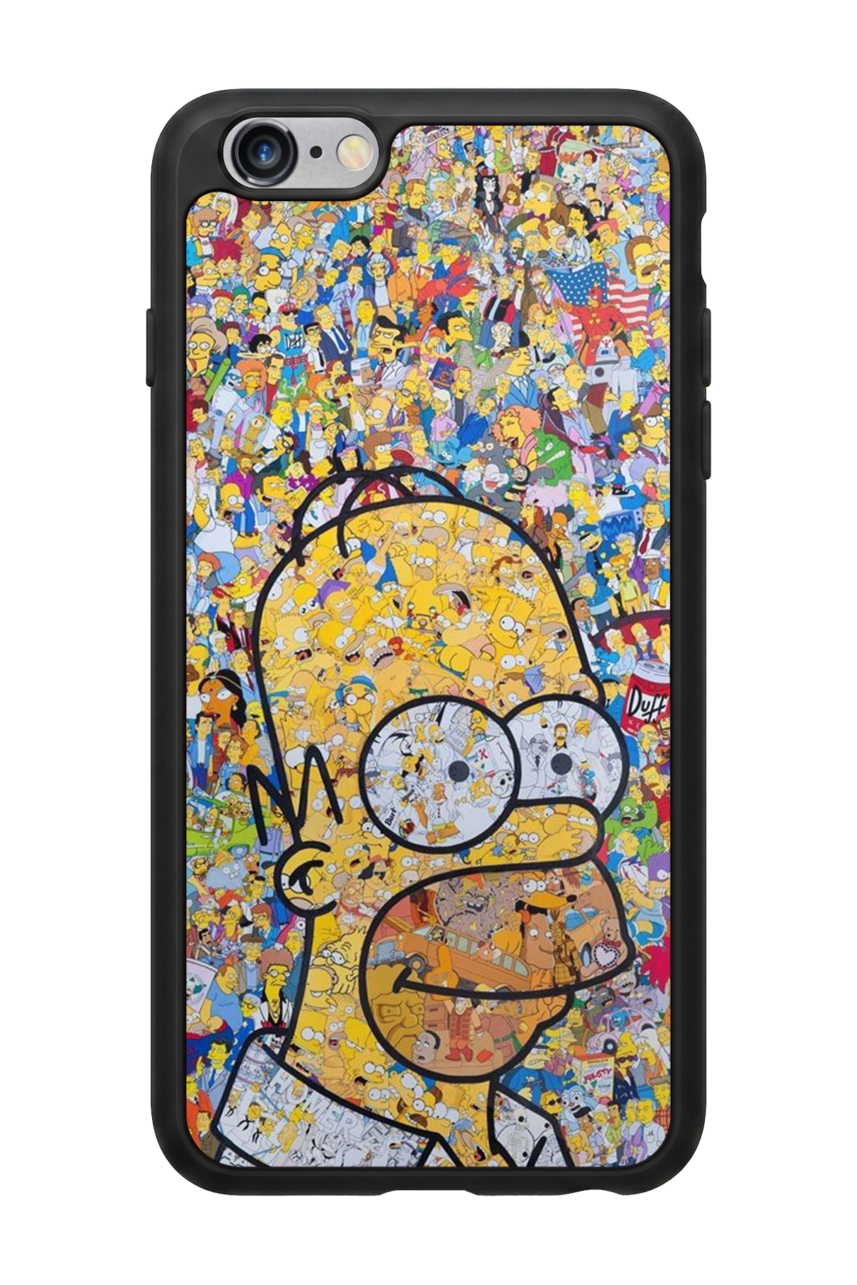 iPhone 6s Plus Uyumlu The Simpsons Tasarımlı Glossy Premium Kılıf
