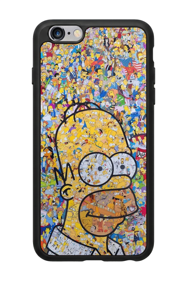 iPhone 6s Plus Uyumlu The Simpsons Tasarımlı Glossy Premium Kılıf