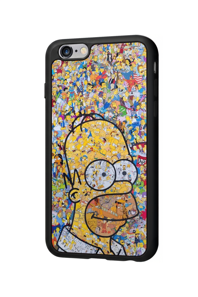 iPhone 6s Plus Uyumlu The Simpsons Tasarımlı Glossy Premium Kılıf