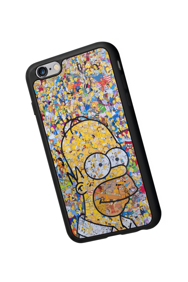 iPhone 6s Plus Uyumlu The Simpsons Tasarımlı Glossy Premium Kılıf