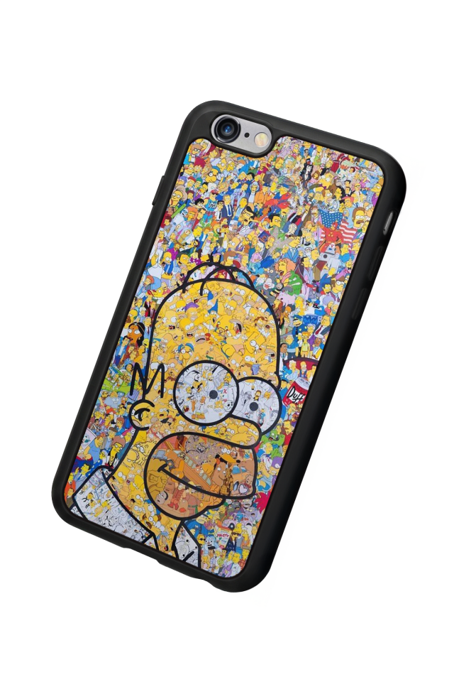 iPhone 6s Plus Uyumlu The Simpsons Tasarımlı Glossy Premium Kılıf