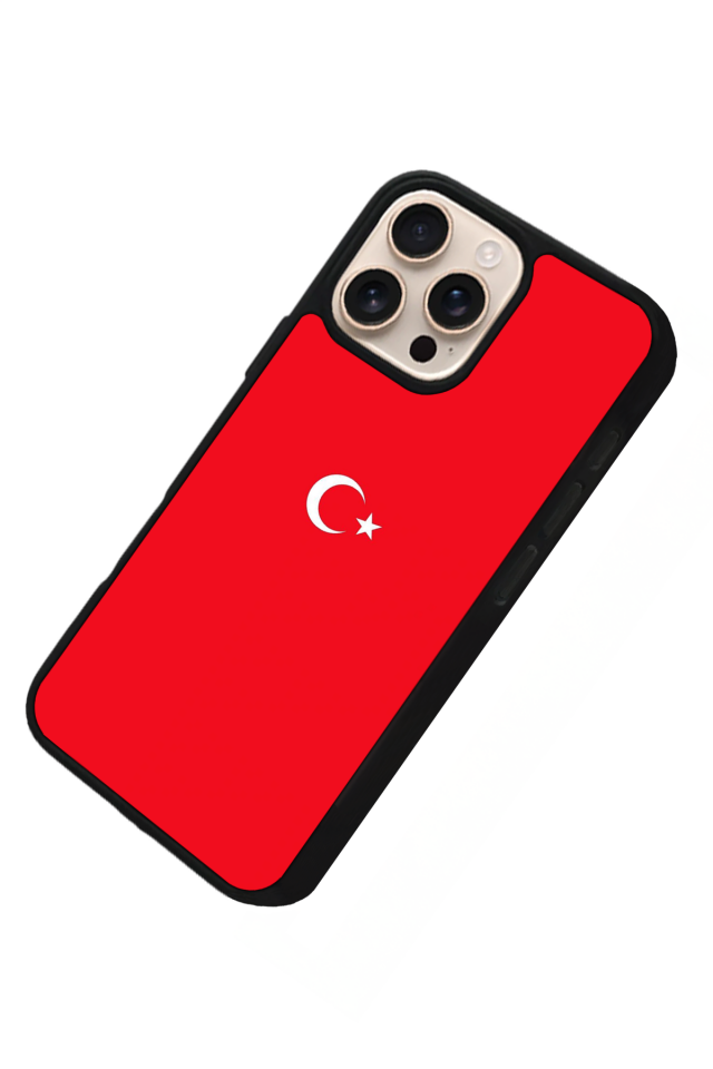 iPhone 16 Pro Max Uyumlu TürkBayragi Tasarımlı Glossy Premium Kılıf