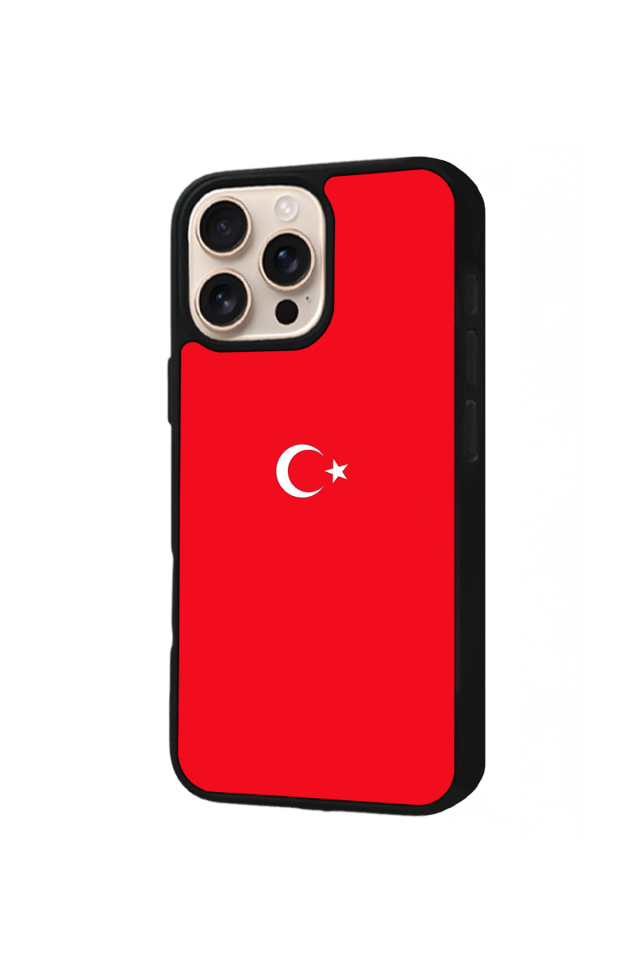 iPhone 16 Pro Max Uyumlu TürkBayragi Tasarımlı Glossy Premium Kılıf