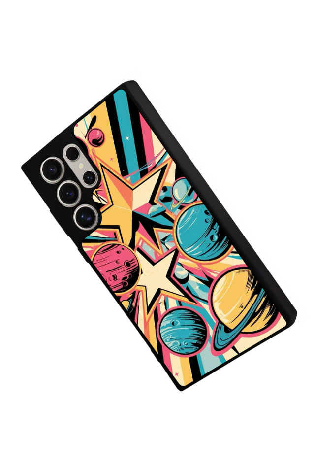 Samsung Galaxy S23 Ultra Uyumlu Uzay Tasarımlı Glossy Premium Kılıf