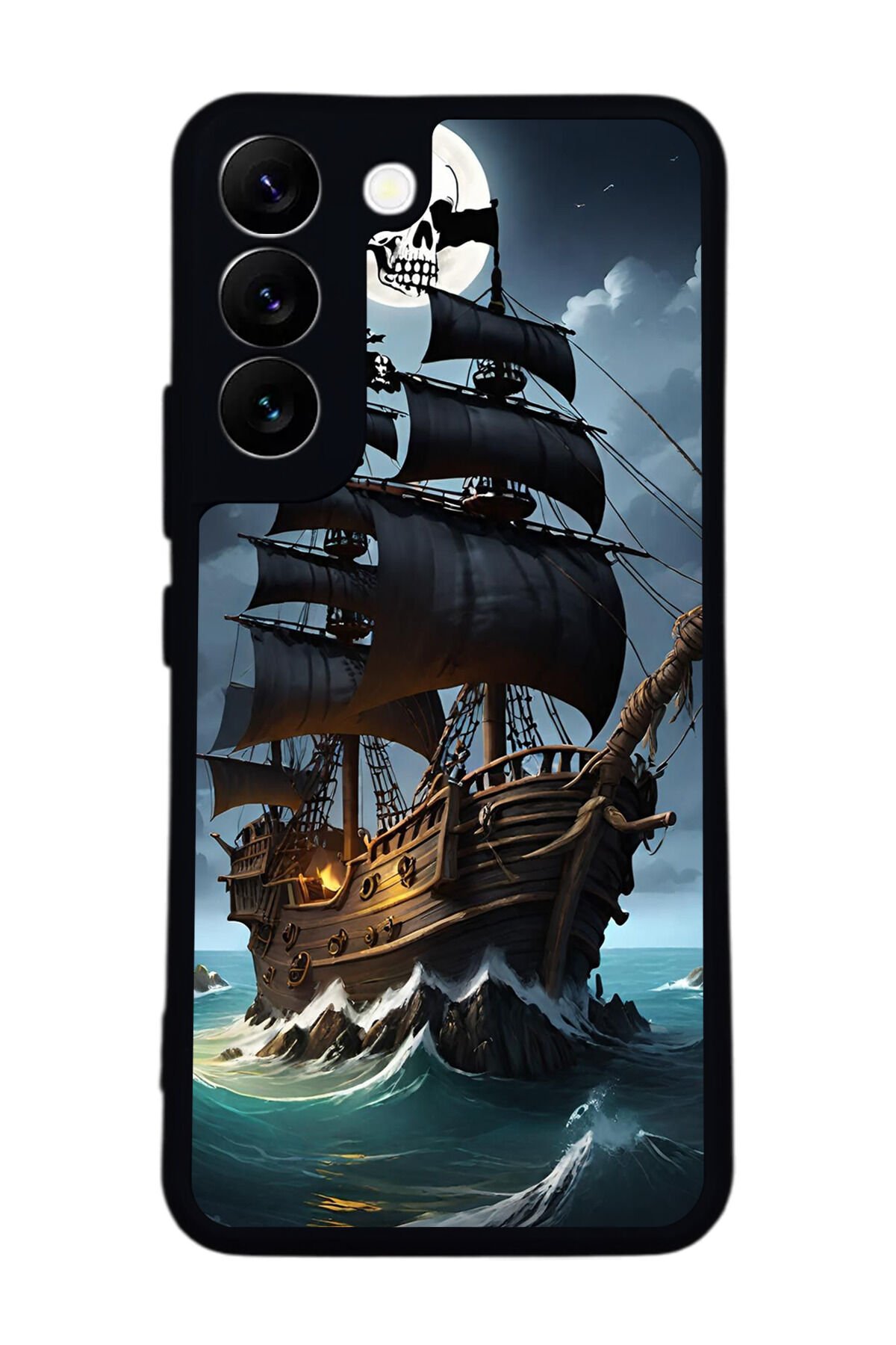 Samsung Galaxy S22 Uyumlu Korsan Tasarımlı Glossy Premium Kılıf