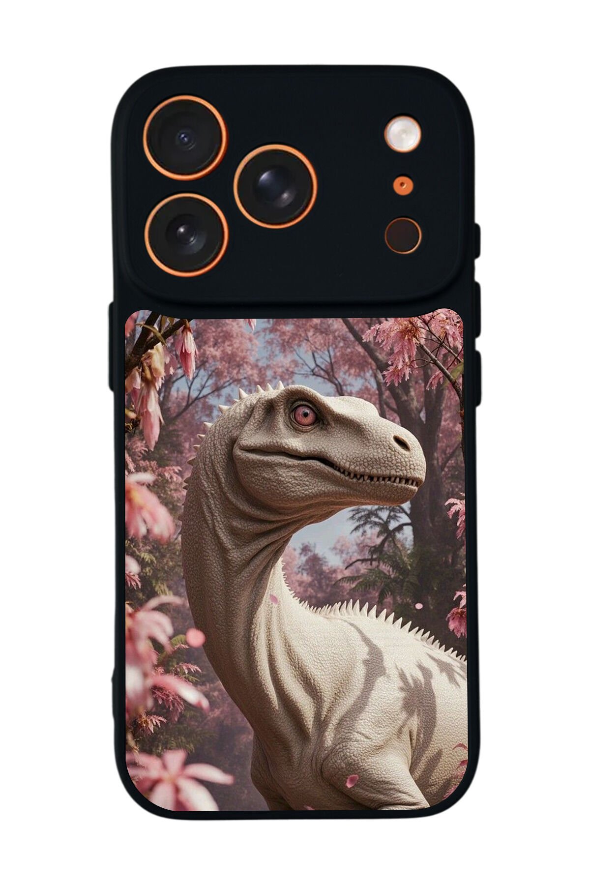 iPhone 17 Pro Max Uyumlu Dinazor Tasarımlı Glossy Premium Kılıf