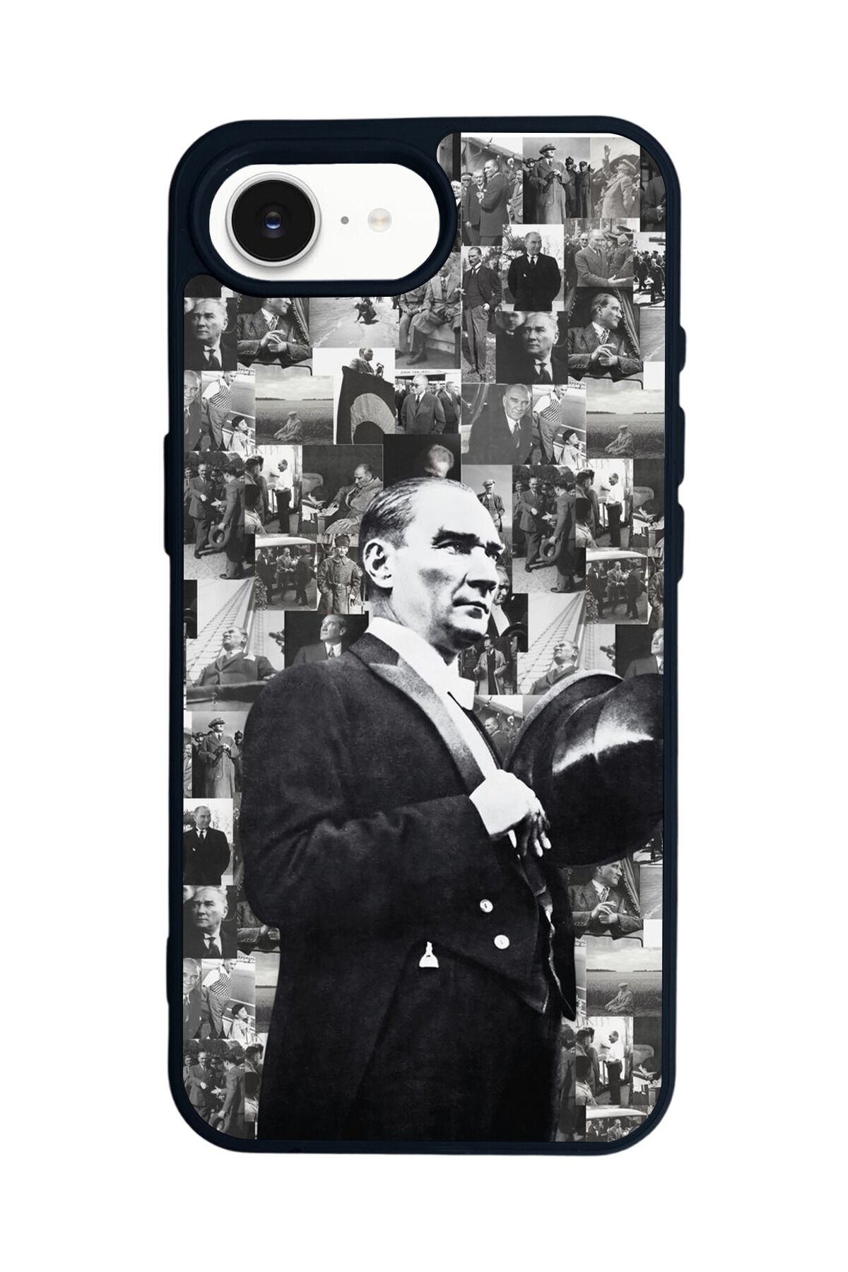 iPhone 16E Uyumlu Mustafa Kemal Ataturk Tasarımlı Glossy Premium Kılıf