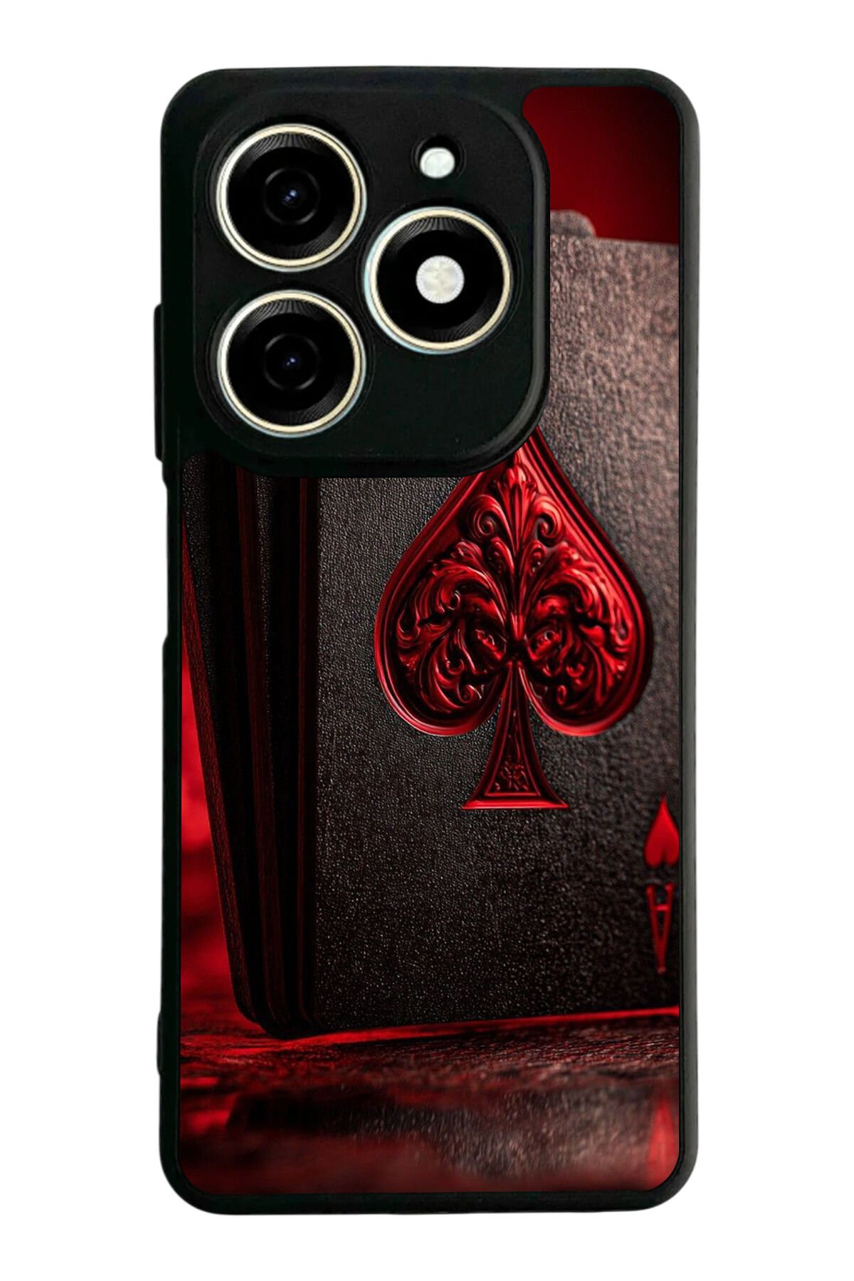 Infınıx Smart 8 Pro Uyumlu Kart Tasarımlı Glossy Premium Kılıf