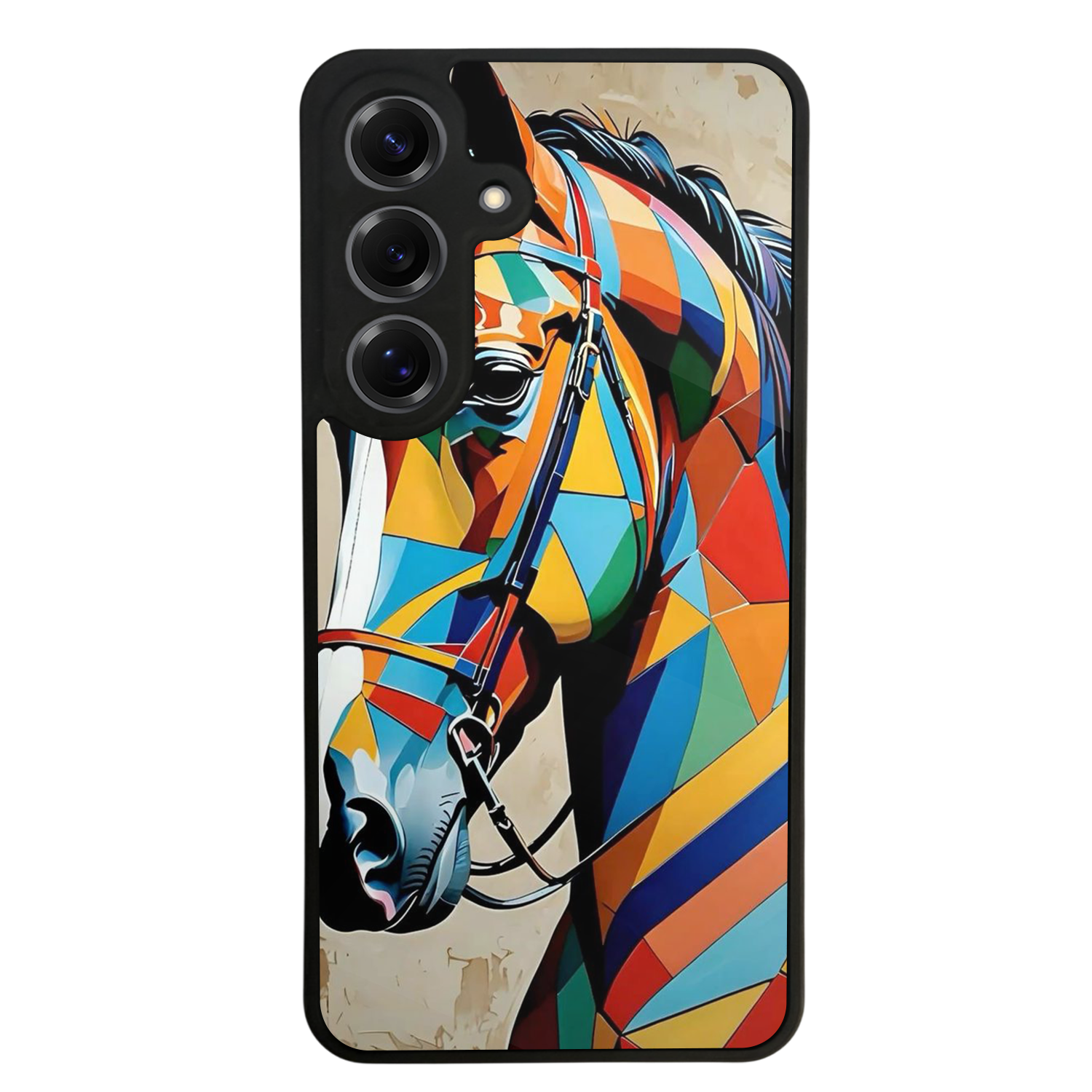 Samsung Galaxy S25 Uyumlu At Horse Tasarımlı Glossy Premium Kılıf