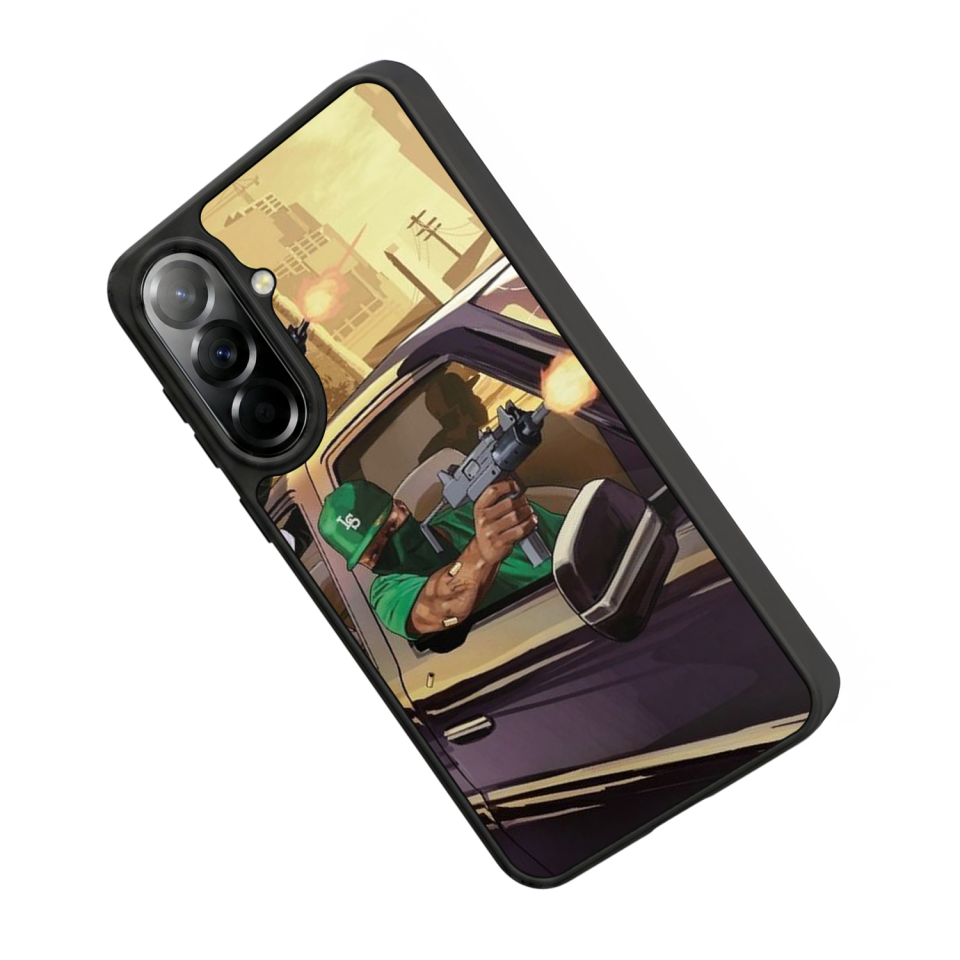 Samsung Galaxy A57 Uyumlu GTA Tasarımlı Glossy Premium Kılıf