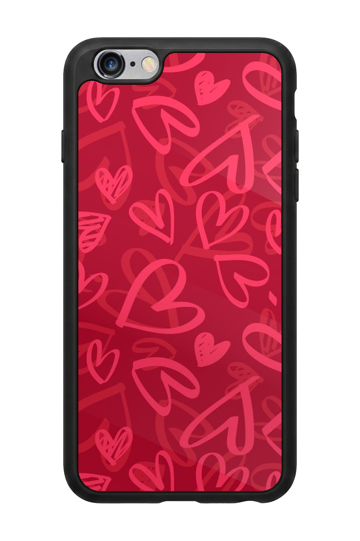 iPhone 6 Plus Uyumlu Kalp Love Tasarımlı Glossy Premium Kılıf