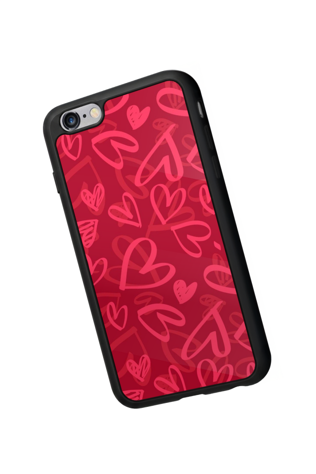 iPhone 6 Plus Uyumlu Kalp Love Tasarımlı Glossy Premium Kılıf