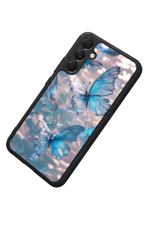 Samsung Galaxy M34 Uyumlu Kelebek Tasarımlı Glossy Premium Kılıf