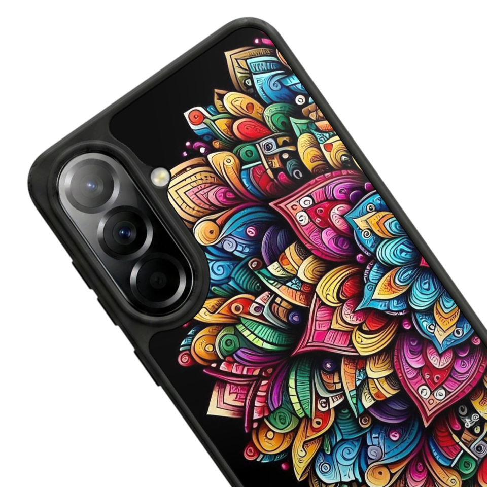 Samsung Galaxy A57 Uyumlu Mandala Tasarımlı Glossy Premium Kılıf
