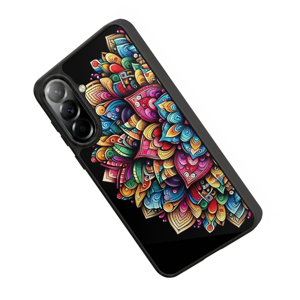 Samsung Galaxy A57 Uyumlu Mandala Tasarımlı Glossy Premium Kılıf