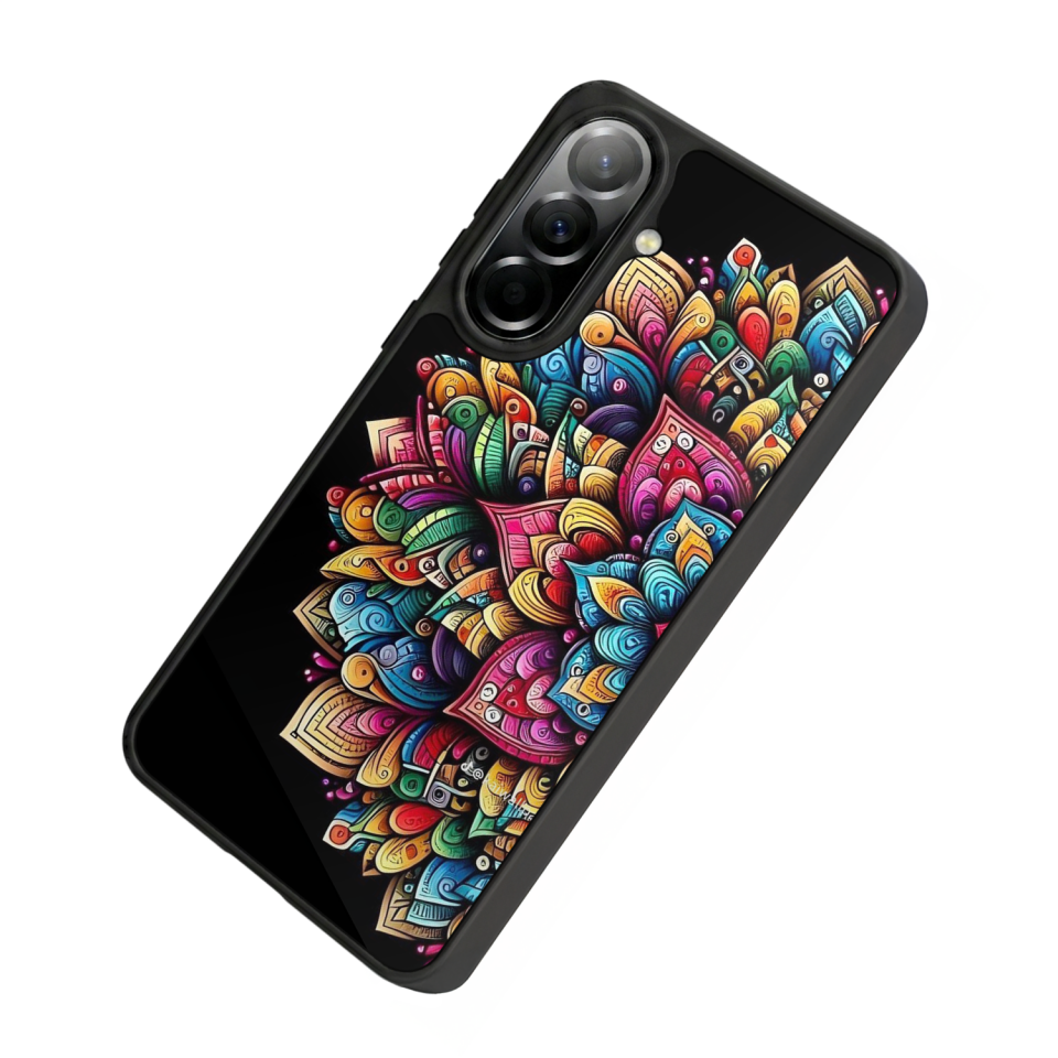 Samsung Galaxy A57 Uyumlu Mandala Tasarımlı Glossy Premium Kılıf