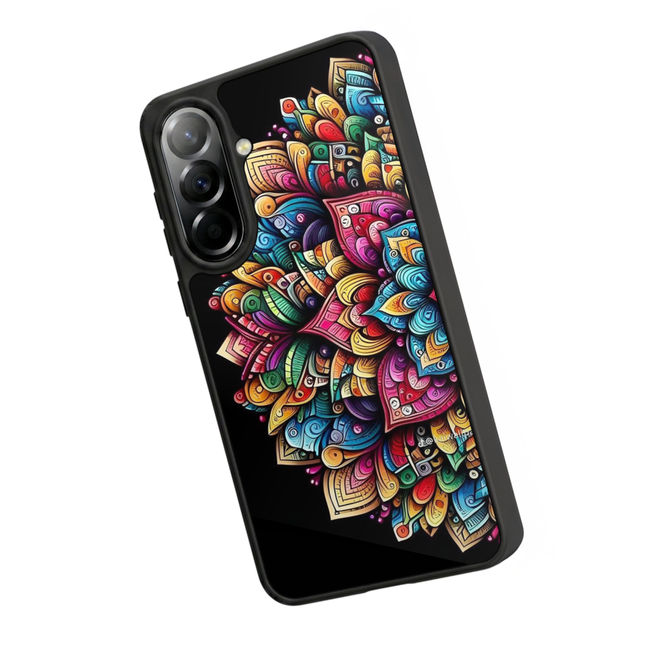 Samsung Galaxy A57 Uyumlu Mandala Tasarımlı Glossy Premium Kılıf