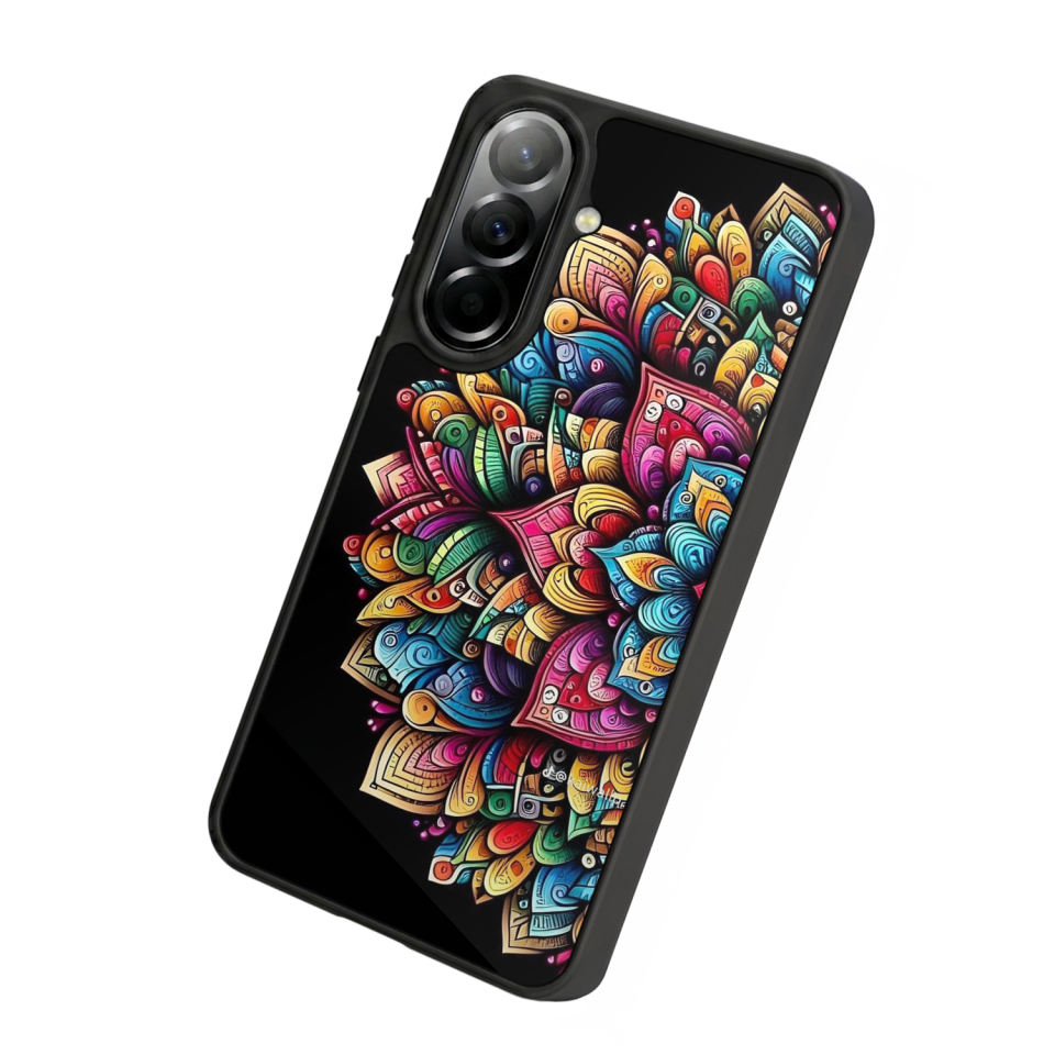 Samsung Galaxy A57 Uyumlu Mandala Tasarımlı Glossy Premium Kılıf
