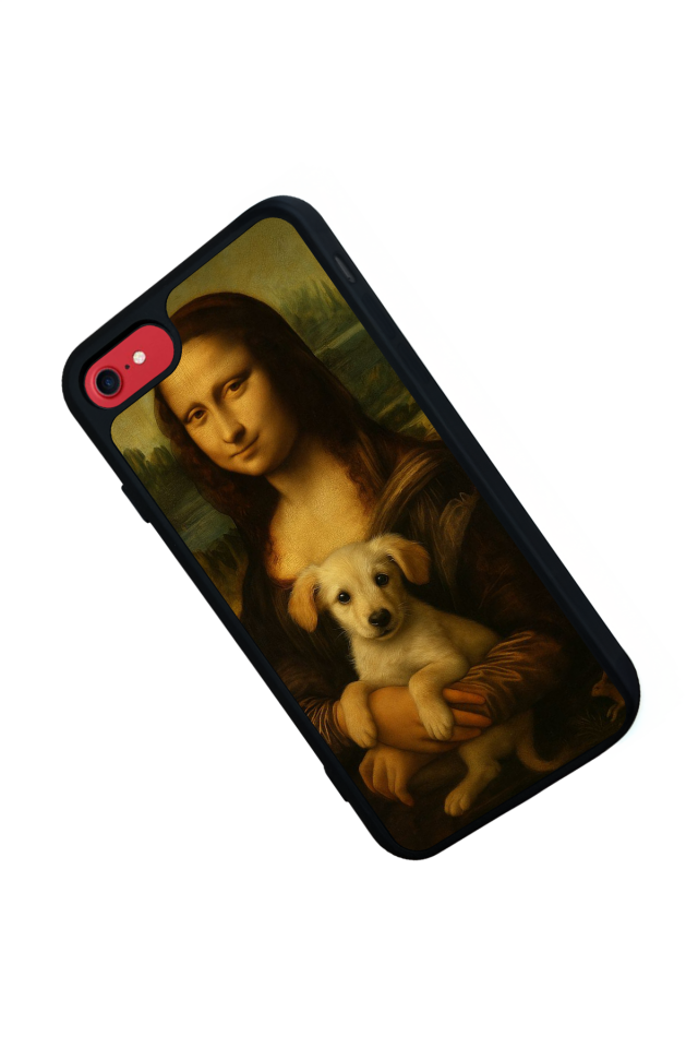 iPhone 8 Uyumlu Monalisa Tasarımlı Glossy Premium Kılıf