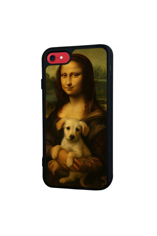 iPhone 8 Uyumlu Monalisa Tasarımlı Glossy Premium Kılıf