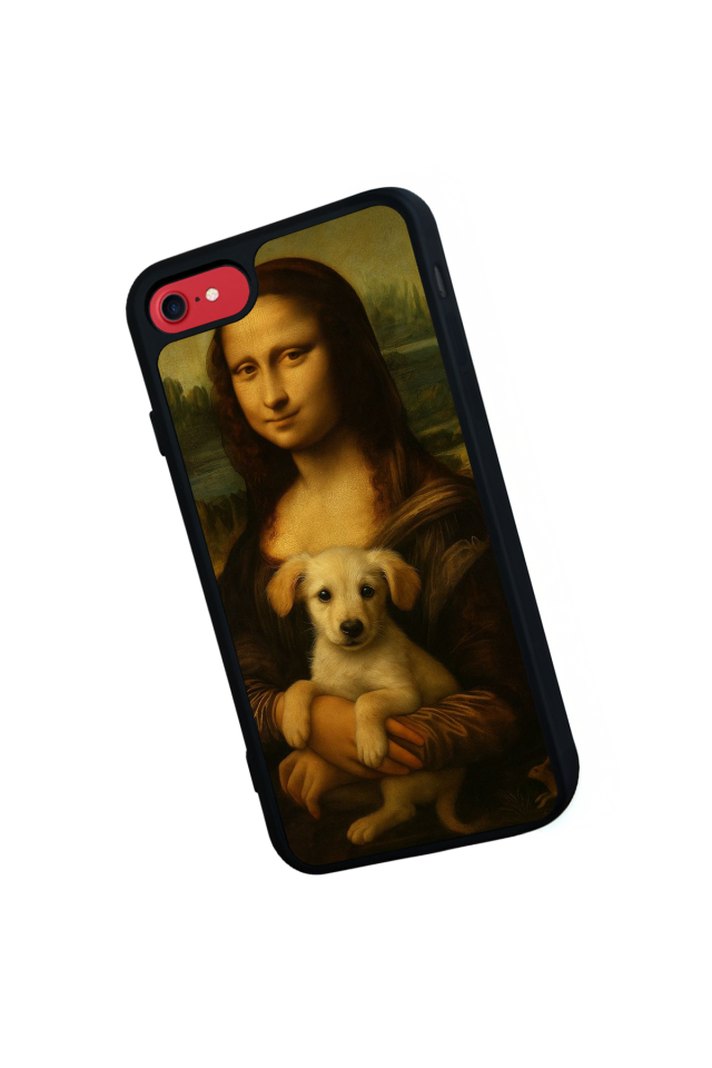 iPhone 8 Uyumlu Monalisa Tasarımlı Glossy Premium Kılıf