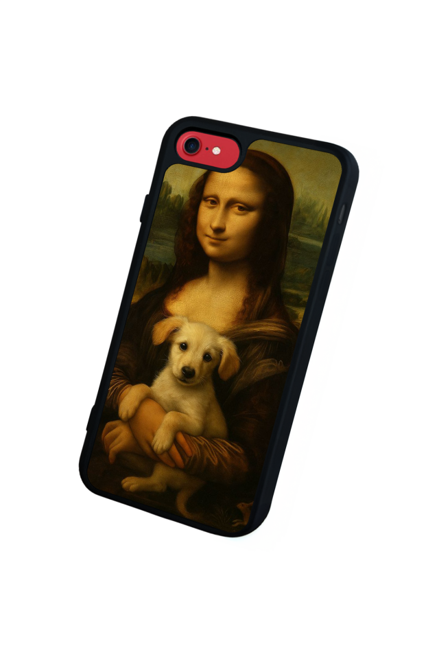 iPhone 8 Uyumlu Monalisa Tasarımlı Glossy Premium Kılıf