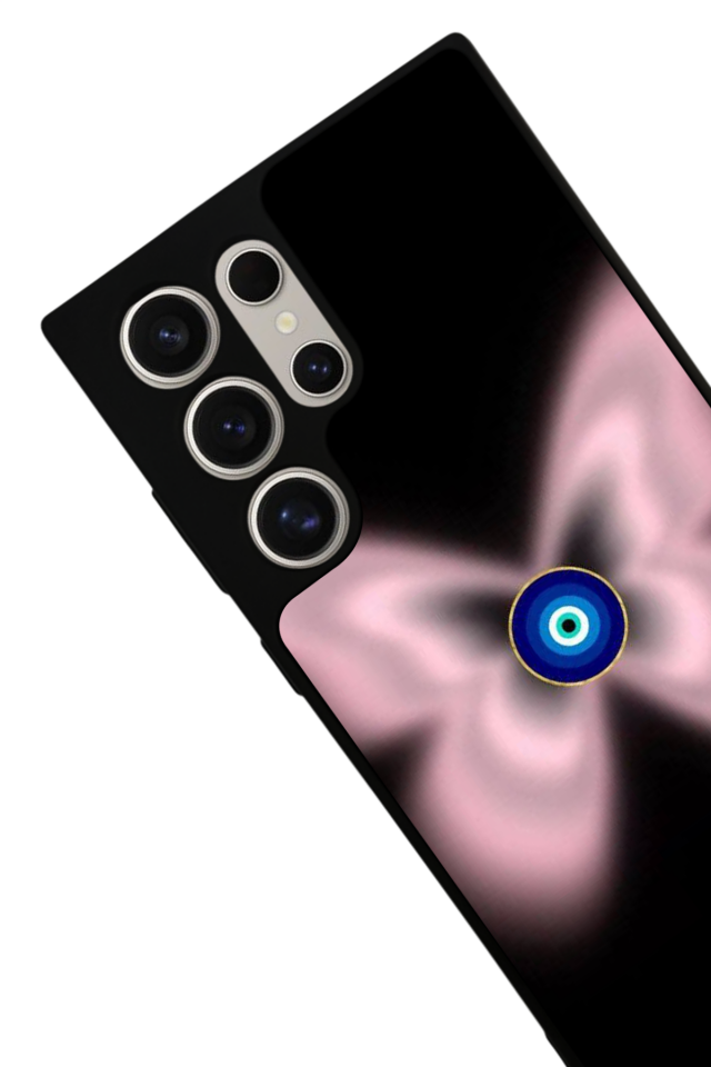 Samsung Galaxy S22 Ultra Uyumlu Nazar Tasarımlı Glossy Premium Kılıf