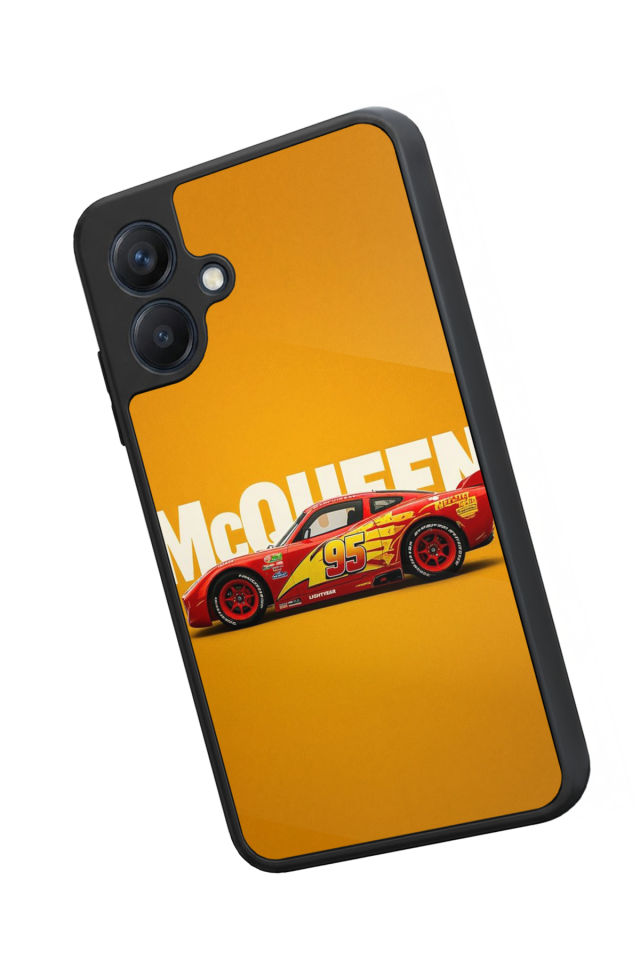 Samsung Galaxy A07 Uyumlu Şimsek McQueen Tasarımlı Glossy Premium Kılıf