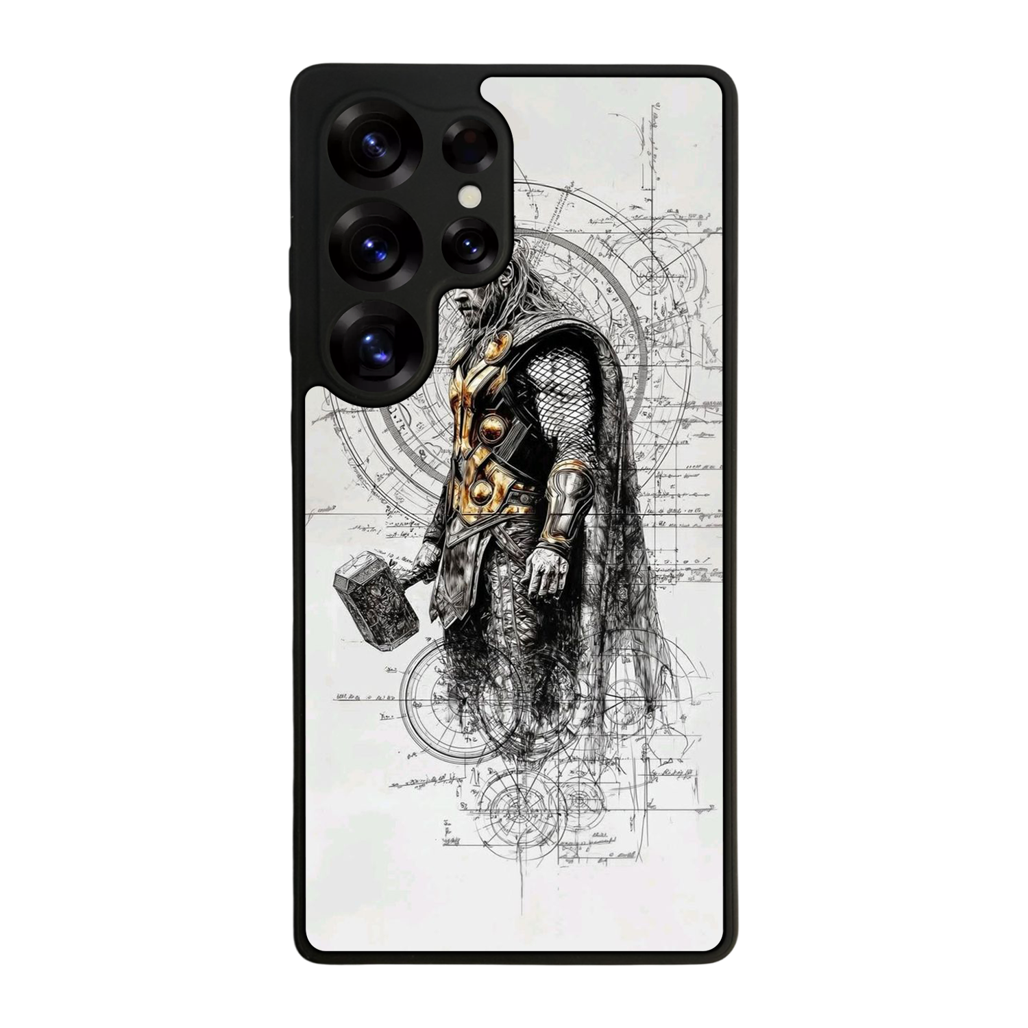 Samsung Galaxy S25 Ultra Uyumlu Thor Tasarımlı Glossy Premium Kılıf