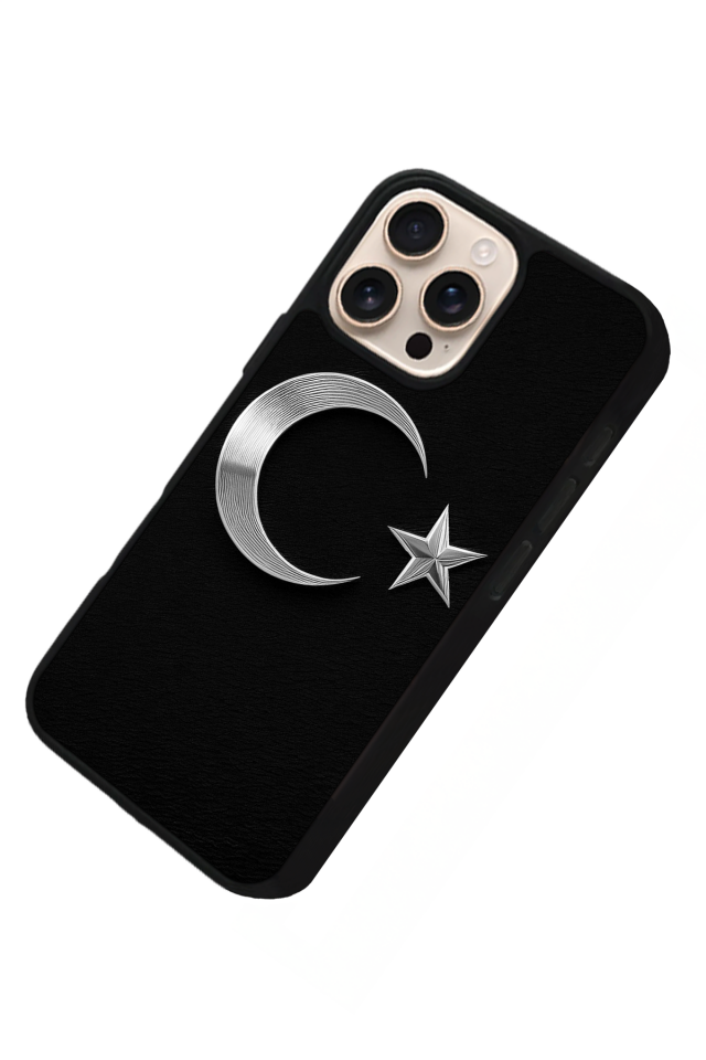 iPhone 16 Pro Max Uyumlu TürkBayragi Tasarımlı Glossy Premium Kılıf