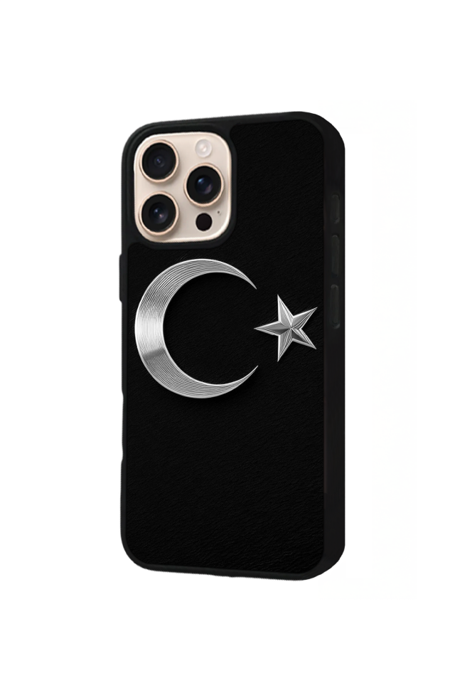 iPhone 16 Pro Max Uyumlu TürkBayragi Tasarımlı Glossy Premium Kılıf