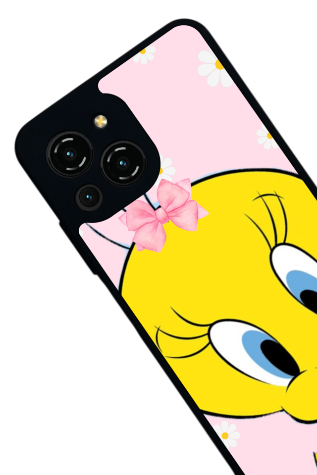 Reeder S23 Pro Max Uyumlu tweety Tasarımlı Glossy Premium Kılıf