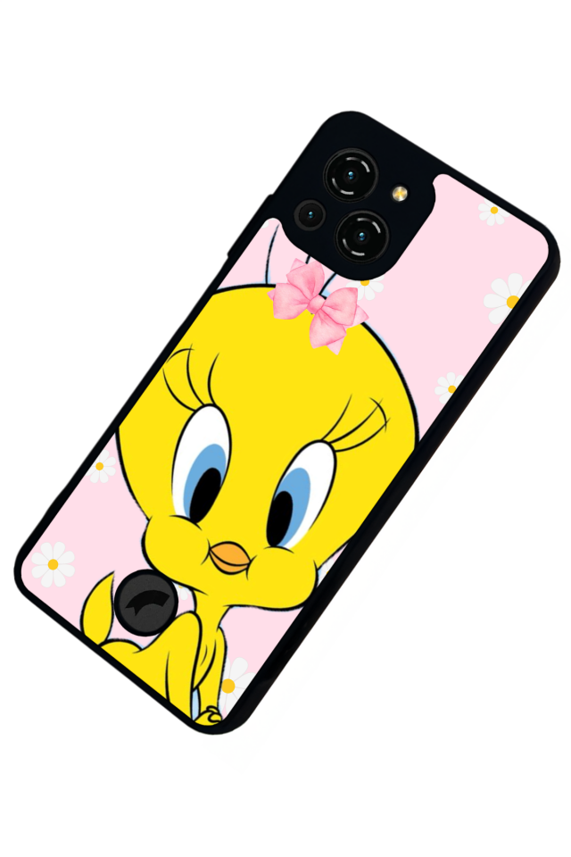 Reeder S23 Pro Max Uyumlu tweety Tasarımlı Glossy Premium Kılıf