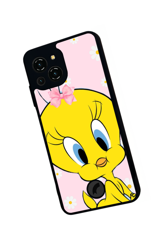 Reeder S23 Pro Max Uyumlu tweety Tasarımlı Glossy Premium Kılıf