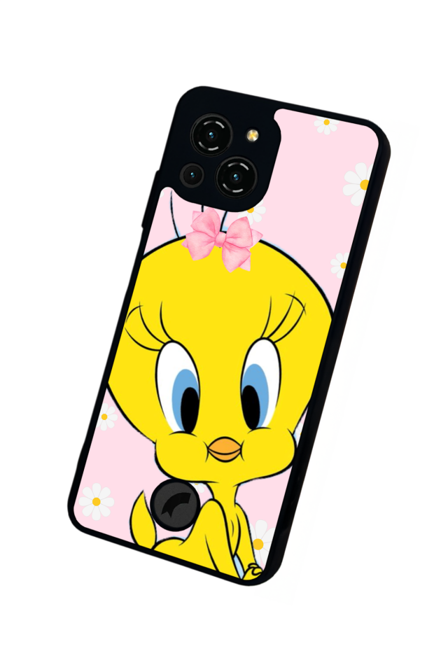 Reeder S23 Pro Max Uyumlu tweety Tasarımlı Glossy Premium Kılıf