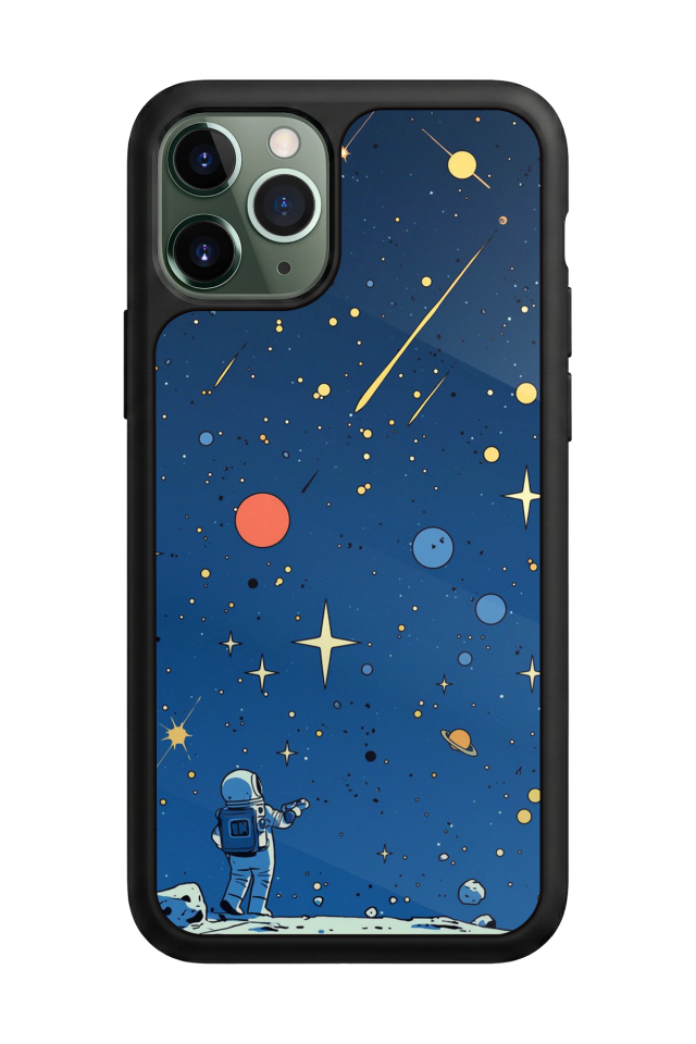 iPhone 11 Pro Uyumlu Kirmizi Tasarımlı Glossy Premium Kılıf