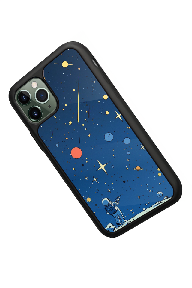 iPhone 11 Pro Uyumlu Kirmizi Tasarımlı Glossy Premium Kılıf