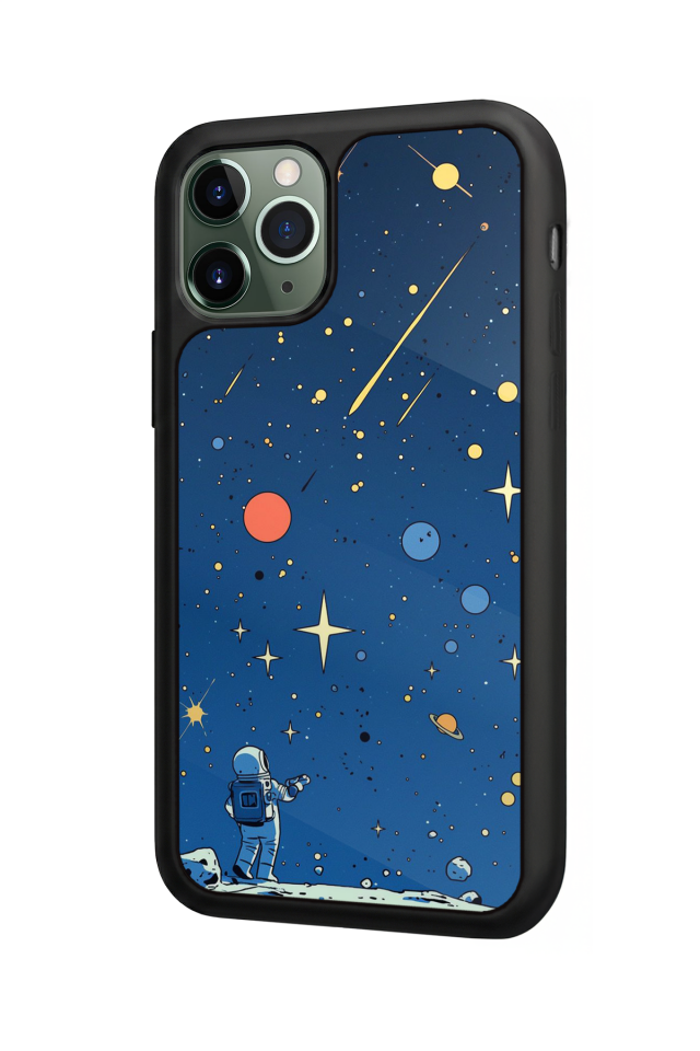 iPhone 11 Pro Uyumlu Kirmizi Tasarımlı Glossy Premium Kılıf