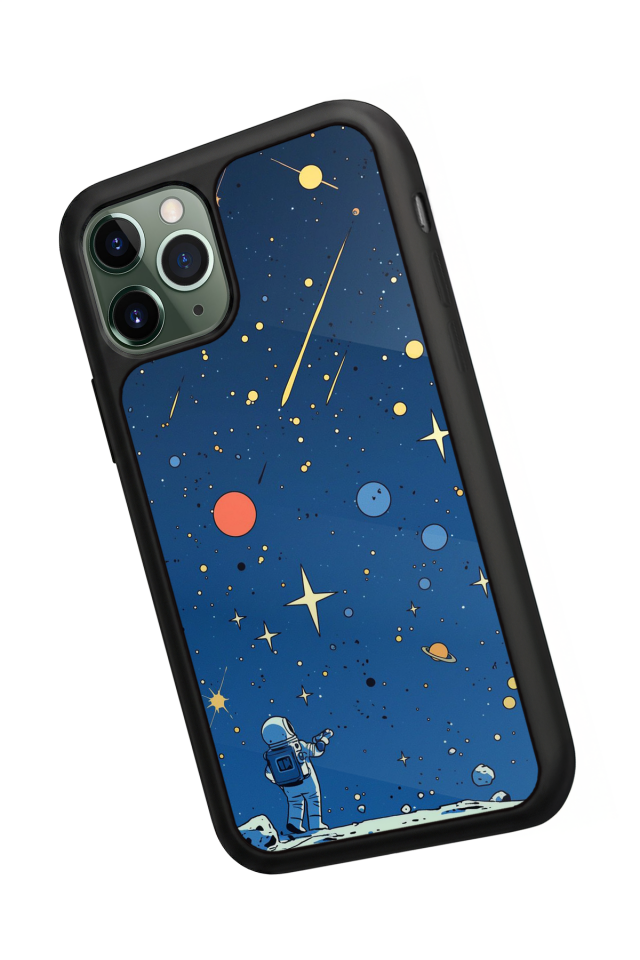iPhone 11 Pro Uyumlu Kirmizi Tasarımlı Glossy Premium Kılıf