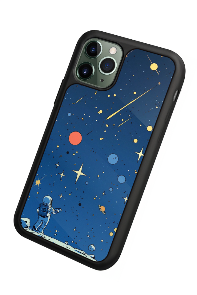 iPhone 11 Pro Uyumlu Kirmizi Tasarımlı Glossy Premium Kılıf