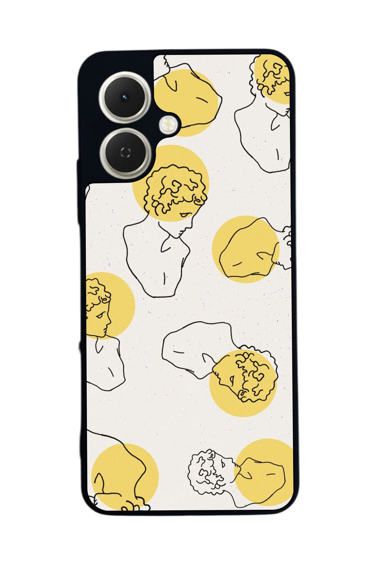 Tecno Spark GO 2 Uyumlu Line Art Tasarımlı Glossy Premium Kılıf